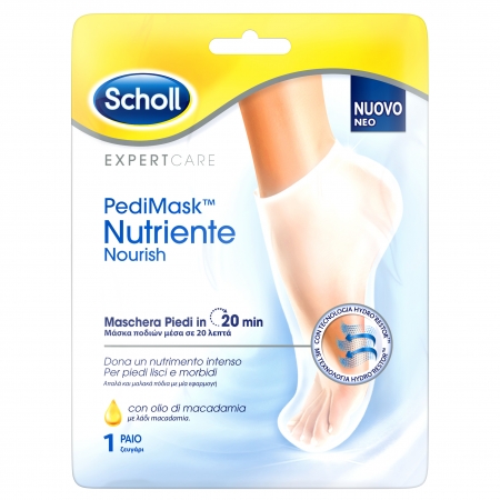 Scholl PediMask Nutriente Nourish Μάσκα Ποδιών με Λάδι Macadamia