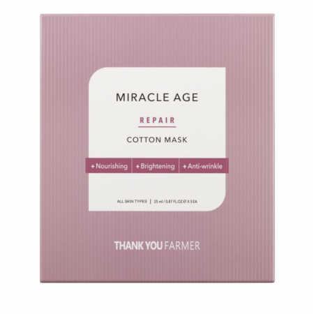 THANK YOU FARMER MIRACLE AGE REPAIR COTTON MASK 1PC 25ML 